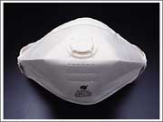 Individual N-95 Respirator face mask provides superior protection against infectious agents. N-95 Respirator Face mask